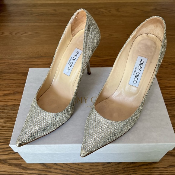 Jimmy CHOO Sparkle Pumps Size 38.5 - Picture 2 of 11